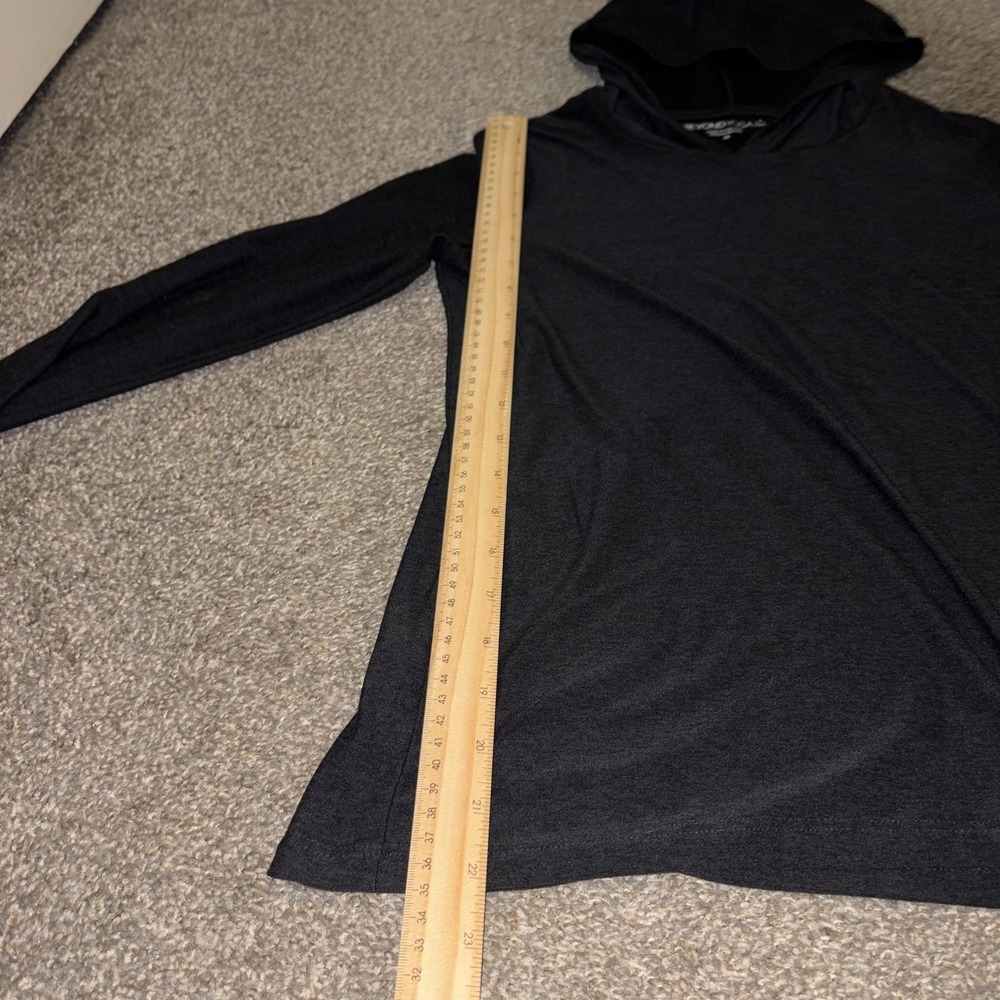 Beyond Yoga Hoodie Womens XS Space Dye Long Sleeve Pullover Black Grey - Picture 6 of 9